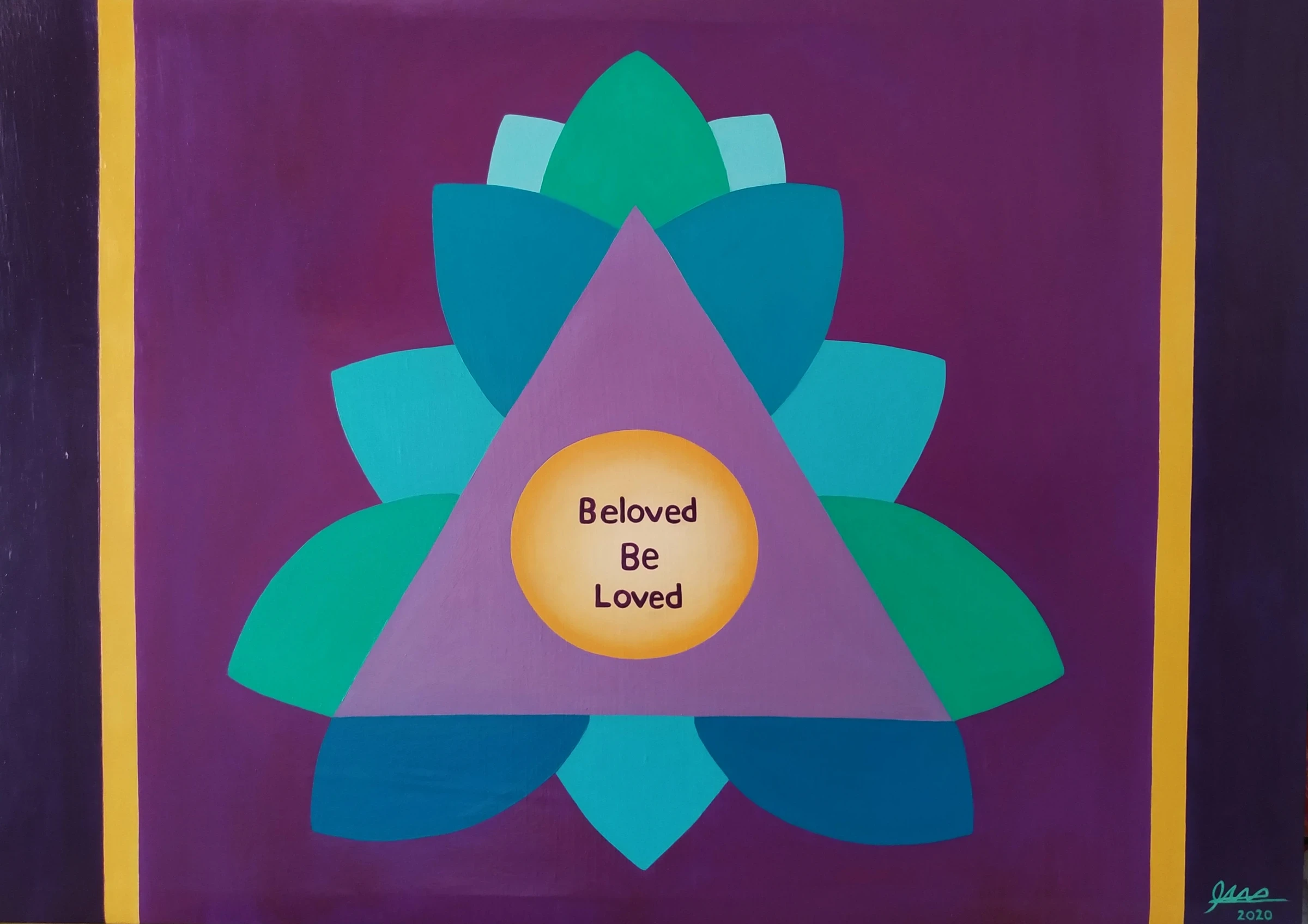 Obra pictórica «Beloved be loved» de Giovanna Mosquera