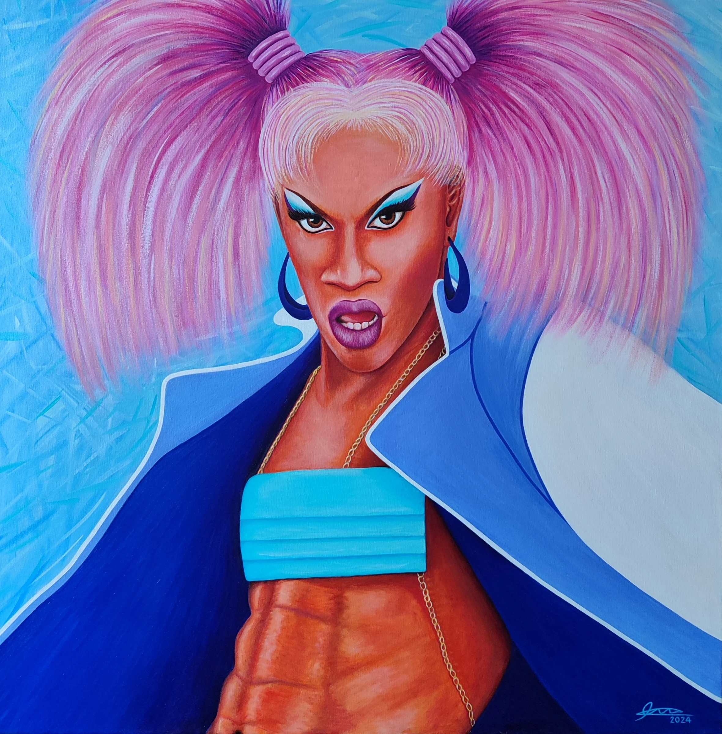 Obra pictórica «Challenger queen» de Giovanna Mosquera