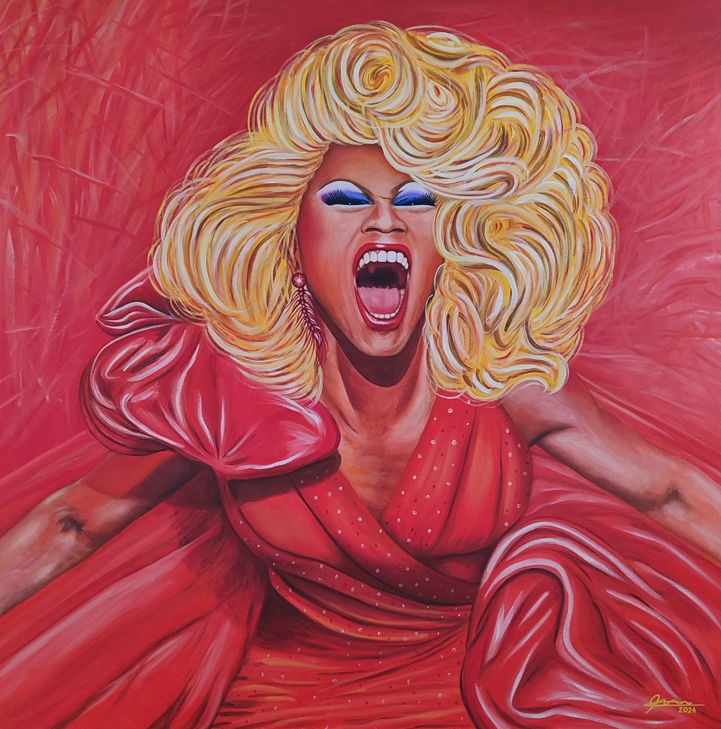 Obra pictórica «Energy queen» de Giovanna Mosquera