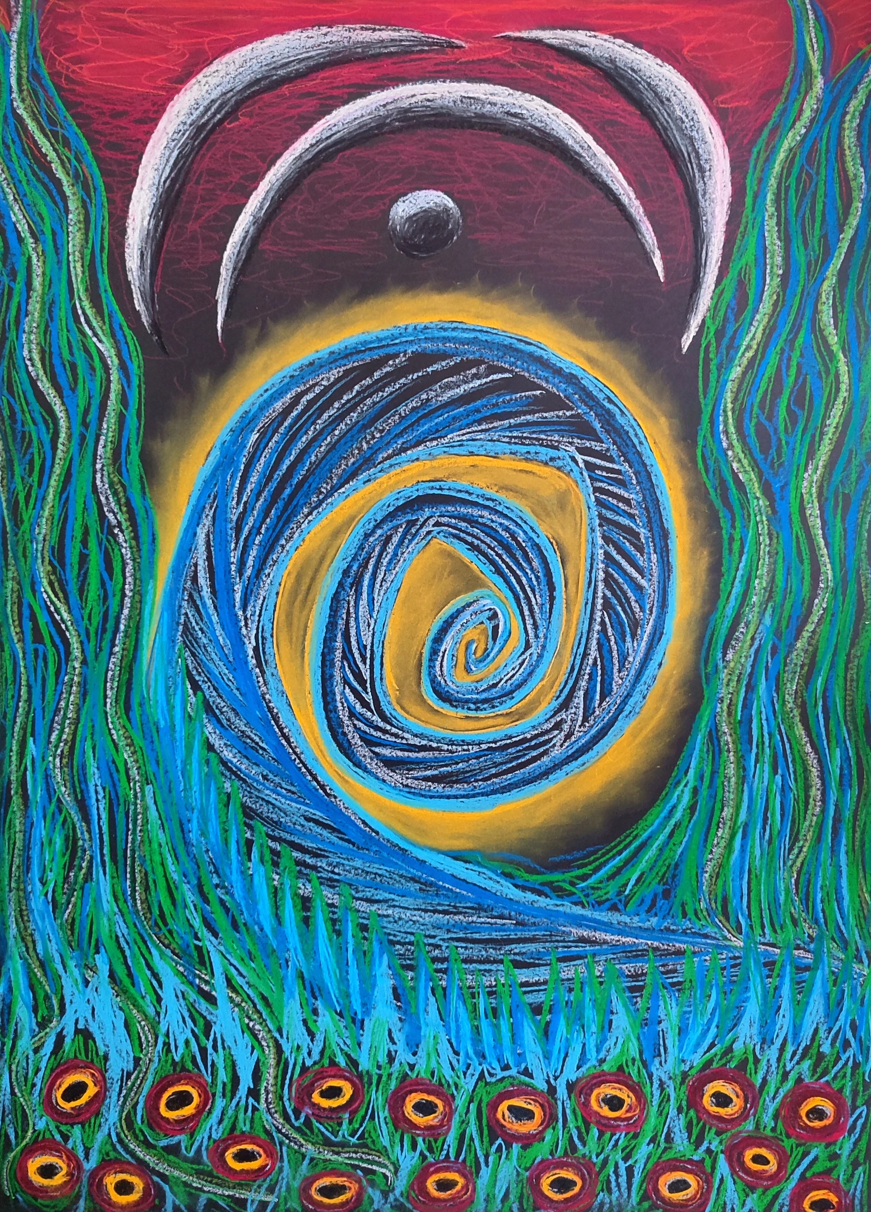 Obra pictórica «Espiral» de Giovanna Mosquera