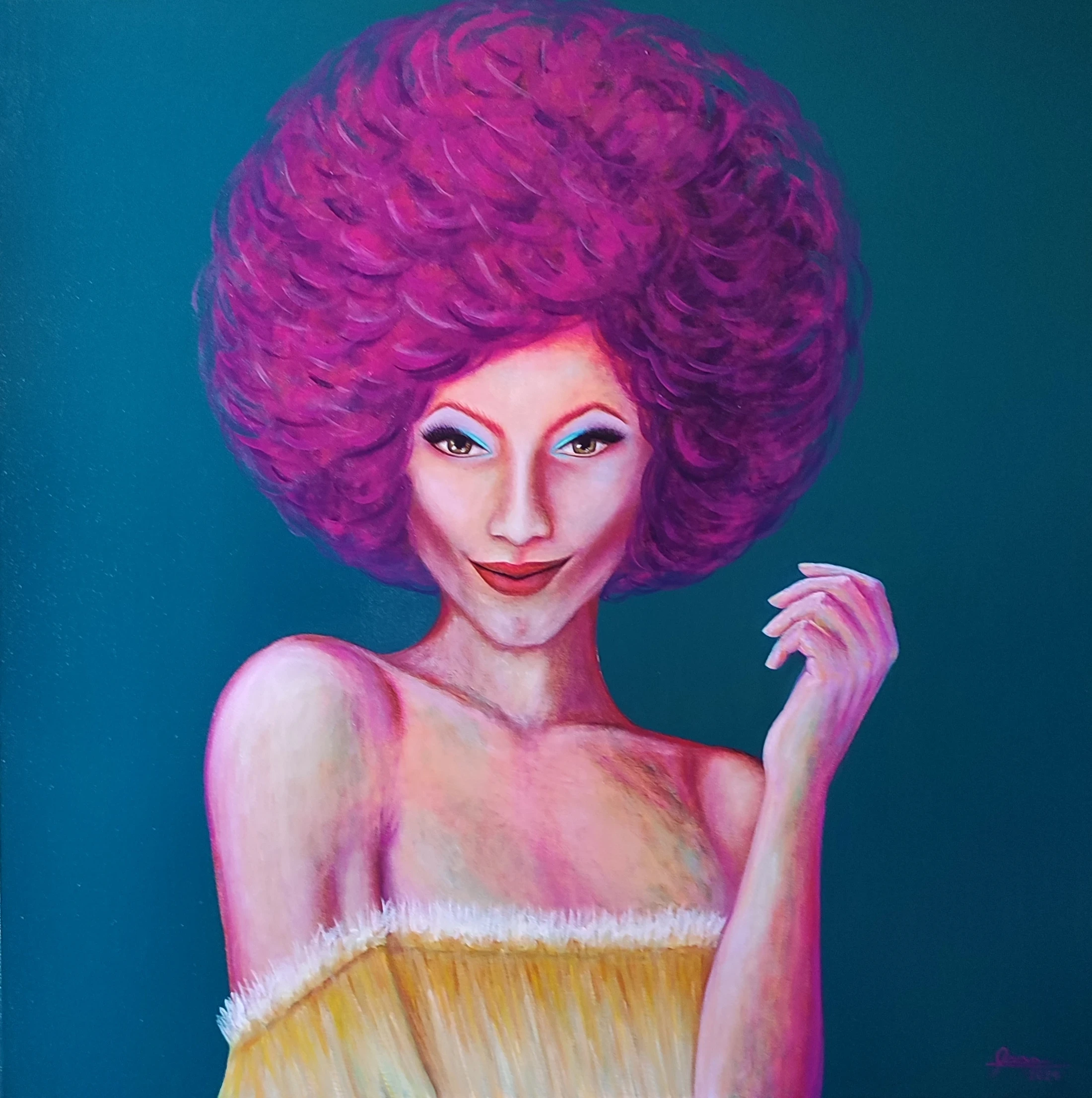 Obra pictórica «Glamour queen» de Giovanna Mosquera