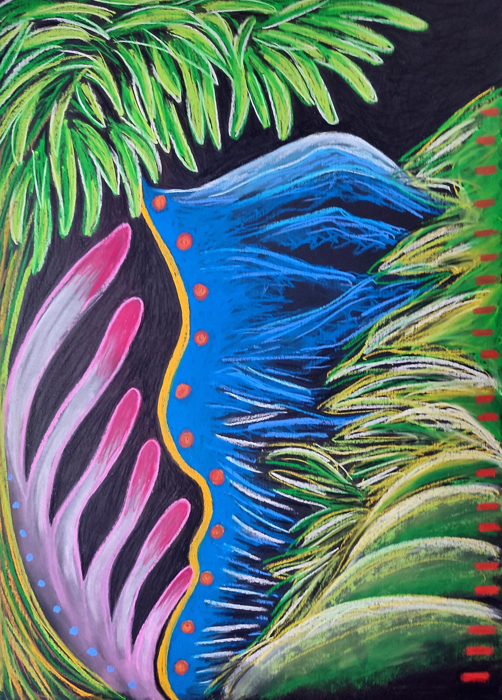Obra pictórica «Montaña» de Giovanna Mosquera