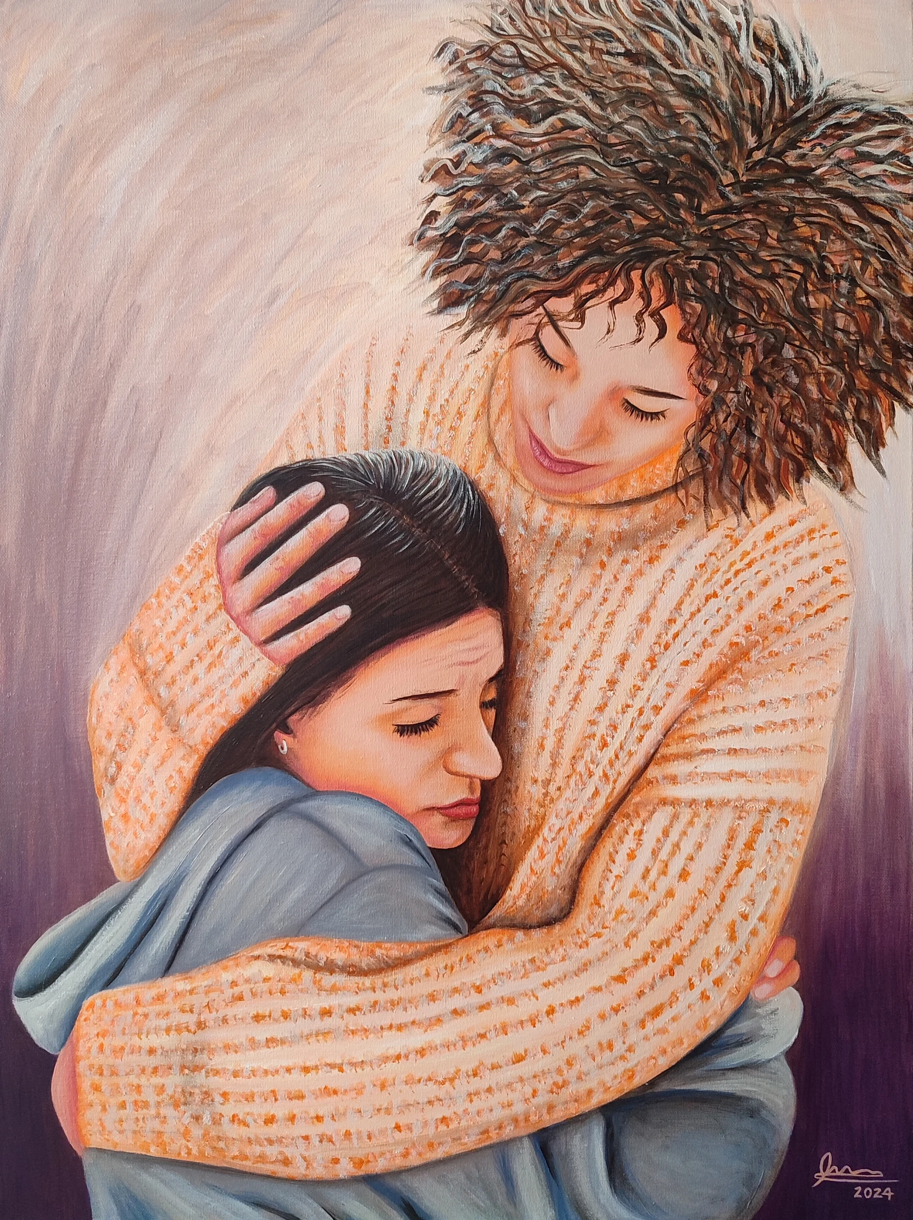 Obra pictórica «Mujer empatía» de Giovanna Mosquera