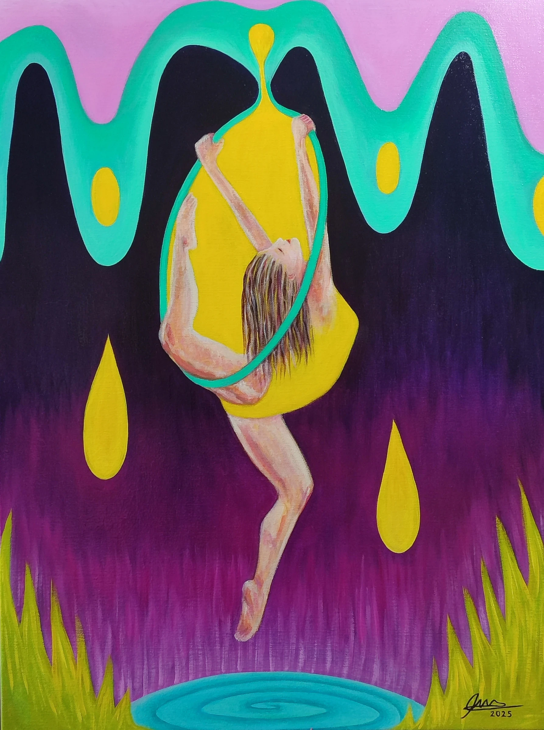 Obra pictórica «Mujer fluido» de Giovanna Mosquera