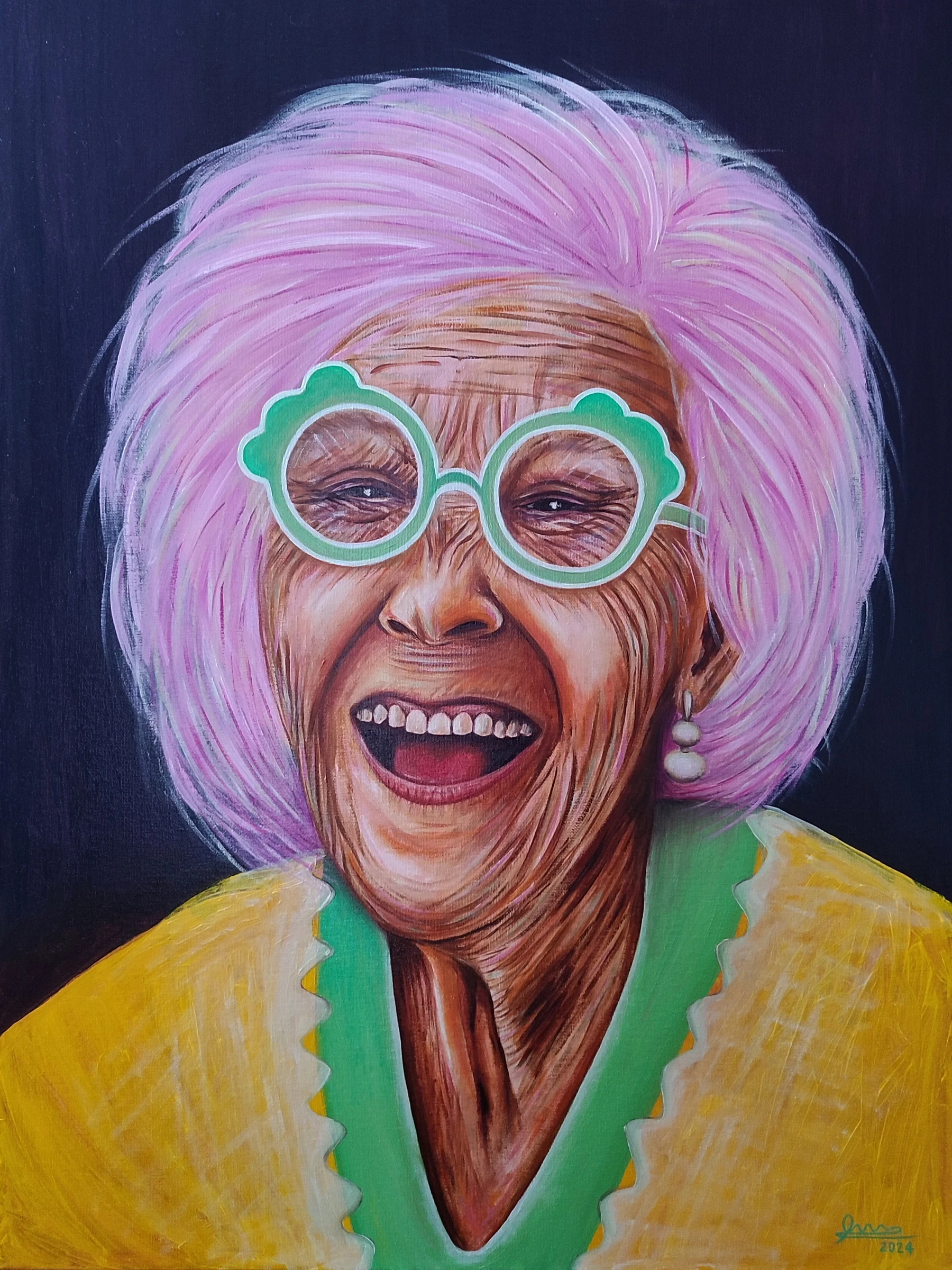 Obra pictórica «Mujer sabia 2» de Giovanna Mosquera