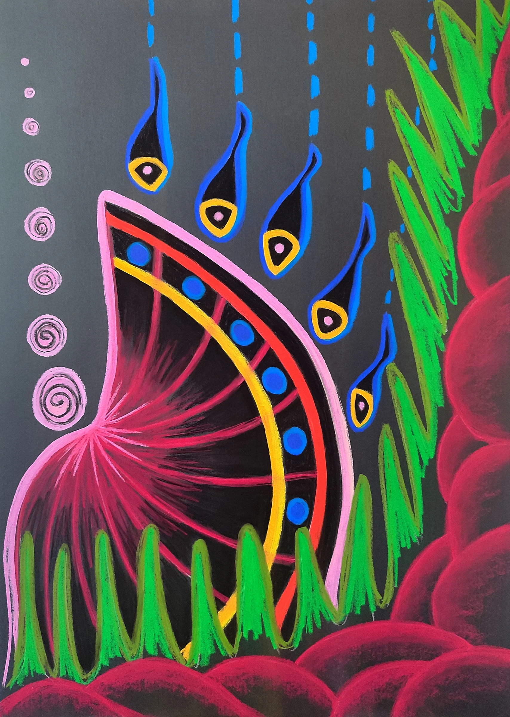 Obra pictórica «Recogimiento» de Giovanna Mosquera