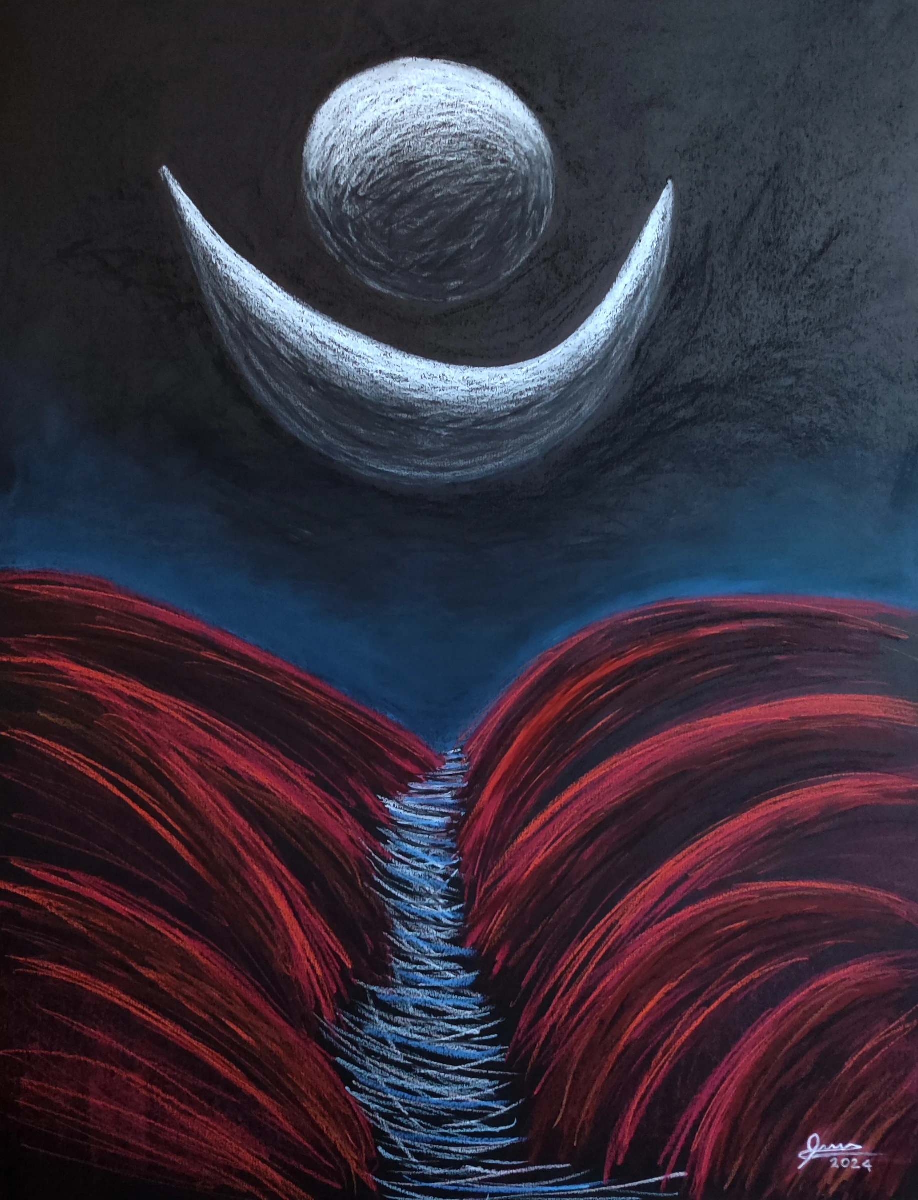 Obra pictórica «Senda» de Giovanna Mosquera