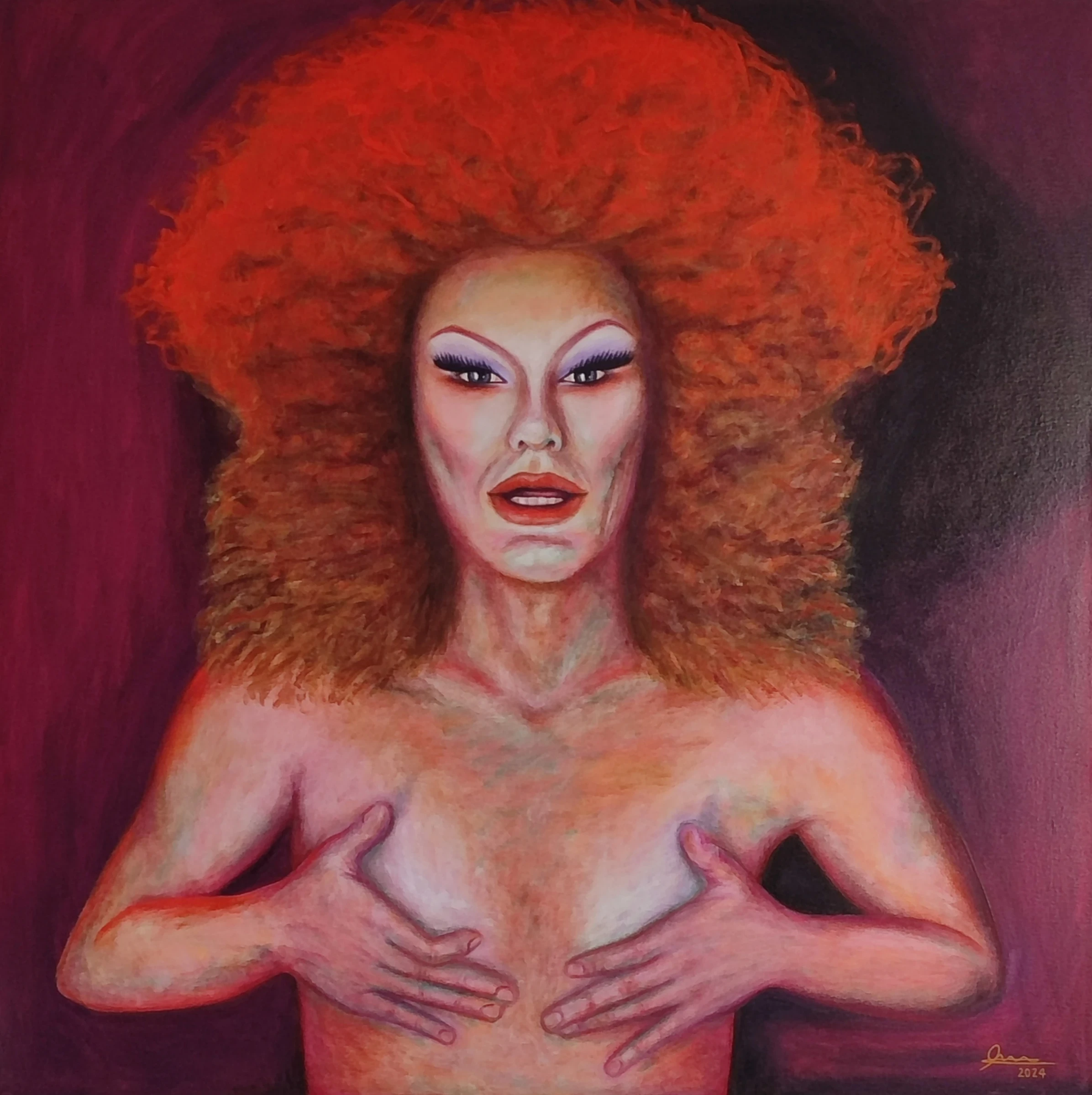 Obra pictórica «Shyness queen» de Giovanna Mosquera